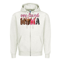 Highland Cow One Loved Mama Zipper Hoodie | Teevron