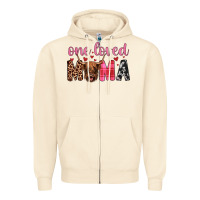 Sandshell highland cow one loved mama Zipper Hoodie - JahusDesignShop