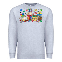 Heather Grey autism awareness day coffee cups Premium Sweatshirt - MaliasSmallBusiness