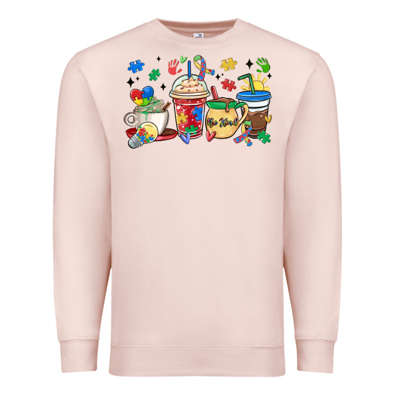 Autism Awareness Day Coffee Cups Premium Sweatshirt by MaliasSmallBusiness | Teevron