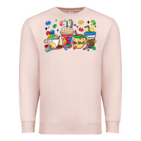 Pale Pink autism awareness day coffee cups Premium Sweatshirt - MaliasSmallBusiness