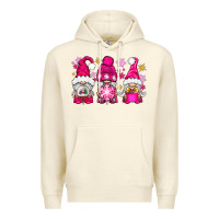 Sandshell Pink Christmas winter gnomes Premium Hoodie - NancyCooperArtShop