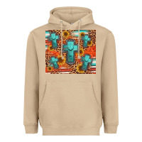 Mushroom turquoise cross pattern Heavyweight Hoodie - Jasminsmagicworld