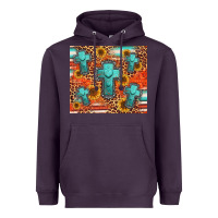 Plum turquoise cross pattern Heavyweight Hoodie - Jasminsmagicworld