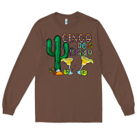 Chestnut cinco de mayo cactus Long Sleeve Tee - CowhideDigitalArt