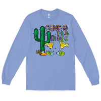 Colony Blue cinco de mayo cactus Long Sleeve Tee - CowhideDigitalArt