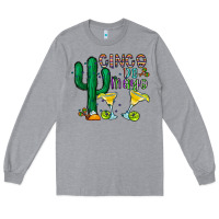 Heather Grey cinco de mayo cactus Long Sleeve Tee - CowhideDigitalArt