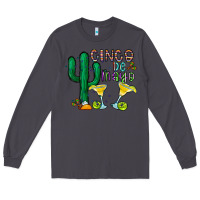 Smoke cinco de mayo cactus Long Sleeve Tee - CowhideDigitalArt