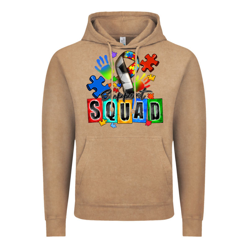 Soccer Support Squad Autism Vintage Hoodie by Zillion Design Studio | Teevron