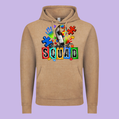 Soccer Support Squad Autism Vintage Hoodie Designed By Zillion Design Studio