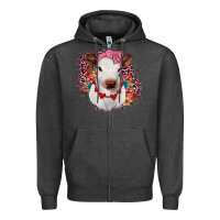 Charcoal Heather heifer valentines Zipper Hoodie - JahusDesignShop