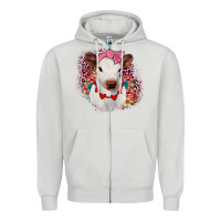 Heifer Valentines Zipper Hoodie | Teevron