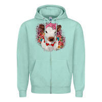 Seafoam heifer valentines Zipper Hoodie - JahusDesignShop