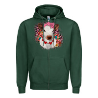 Sports Green heifer valentines Zipper Hoodie - JahusDesignShop