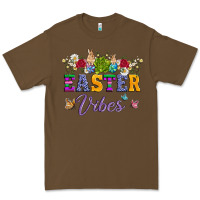 Cacao easter vibes and butterfly with bunny and flowers Premium Tee - Artiststas