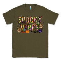 Army Green spooky vibes Classic Tee - RacoonDesign