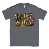 Charcoal Heather spooky vibes Classic Tee - RacoonDesign