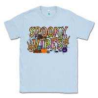 Dusty Blue spooky vibes Classic Tee - RacoonDesign