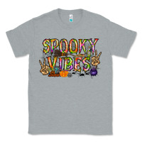 Heather Grey spooky vibes Classic Tee - RacoonDesign