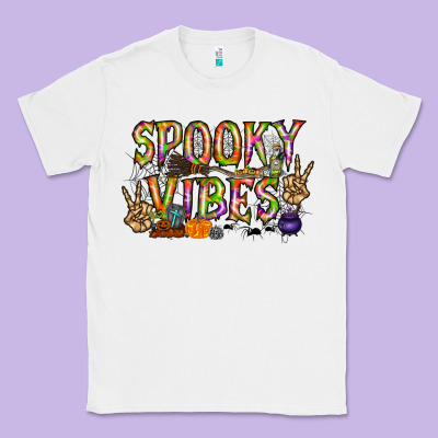 Spooky Vibes Classic Tee Designed By Racoondesign