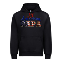 Black all american papa Urban Hoodie - BarkalooDesign