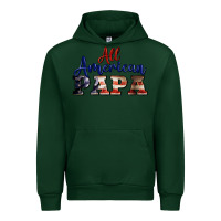 Forest Green all american papa Urban Hoodie - BarkalooDesign
