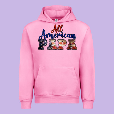 All American Papa Urban Hoodie Designed By Barkaloodesign