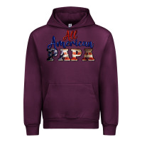 Mauve Wine all american papa Urban Hoodie - BarkalooDesign