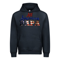 Navy all american papa Urban Hoodie - BarkalooDesign