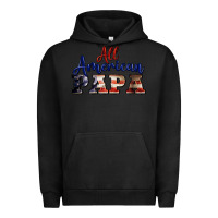 Pigment Black all american papa Urban Hoodie - BarkalooDesign