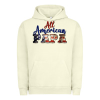 Pigment Pistachio all american papa Urban Hoodie - BarkalooDesign