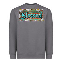 Storm Blessed With Daisy And Leopard Heavyweight Sweatshirt - RanaPortraitStore