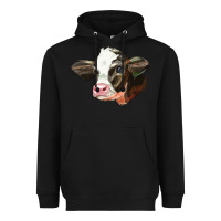 Black holstein calf face Heavyweight Hoodie - LillyAllenDesigns