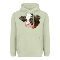 Matcha holstein calf face Heavyweight Hoodie - LillyAllenDesigns