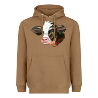 Toasted Coconut holstein calf face Heavyweight Hoodie - LillyAllenDesigns