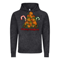 Vintage Black Merry Christmas Basketball Vintage Hoodie - RanaPortraitStore