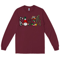 Burgundy fiesta Long Sleeve Tee - CowhideDigitalArt