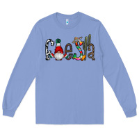 Colony Blue fiesta Long Sleeve Tee - CowhideDigitalArt