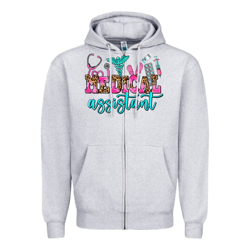 Medical Assistant Zipper Hoodie by AdoDesignShop | Teevron