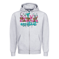 Heather Grey medical assistant Zipper Hoodie - AdoDesignShop