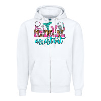 White medical assistant Zipper Hoodie - AdoDesignShop
