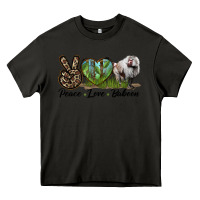 Asphalt Leopard Peace Love Baboon Heavy Core Tee - LillyAllenDesigns