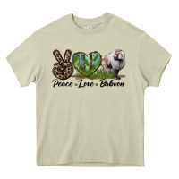 Mossy Leopard Peace Love Baboon Heavy Core Tee - LillyAllenDesigns
