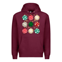 Burgundy Christmas Premium Hoodie - MaliasSmallBusiness