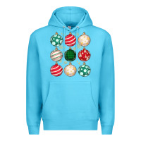 Ocean Blue Christmas Premium Hoodie - MaliasSmallBusiness
