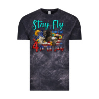 Cloud Black stay fly for the 4 th of july Vintage Tee - Zillion Design Studio