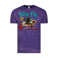 Cloud Purple stay fly for the 4 th of july Vintage Tee - Zillion Design Studio