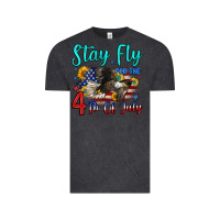 Vintage Black stay fly for the 4 th of july Vintage Tee - Zillion Design Studio