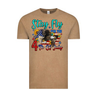 Vintage Coffee stay fly for the 4 th of july Vintage Tee - Zillion Design Studio