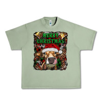Oil Green merry christmas heifer with cowbells Urban Heavy Tee - RanaPortraitStore